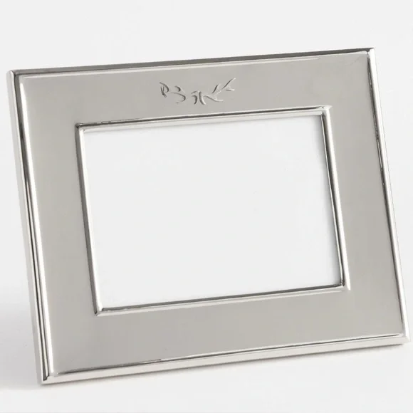 NWOT 2 Pottery Barn Silver Tone Frames Winter Theme skis antlers preppy cabin - Picture 3 of 15